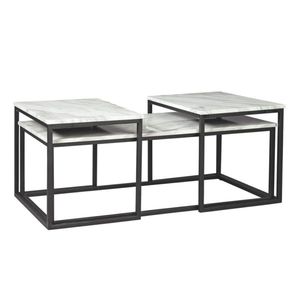 Steel Coffee Table Black CT-0009 - Image 2